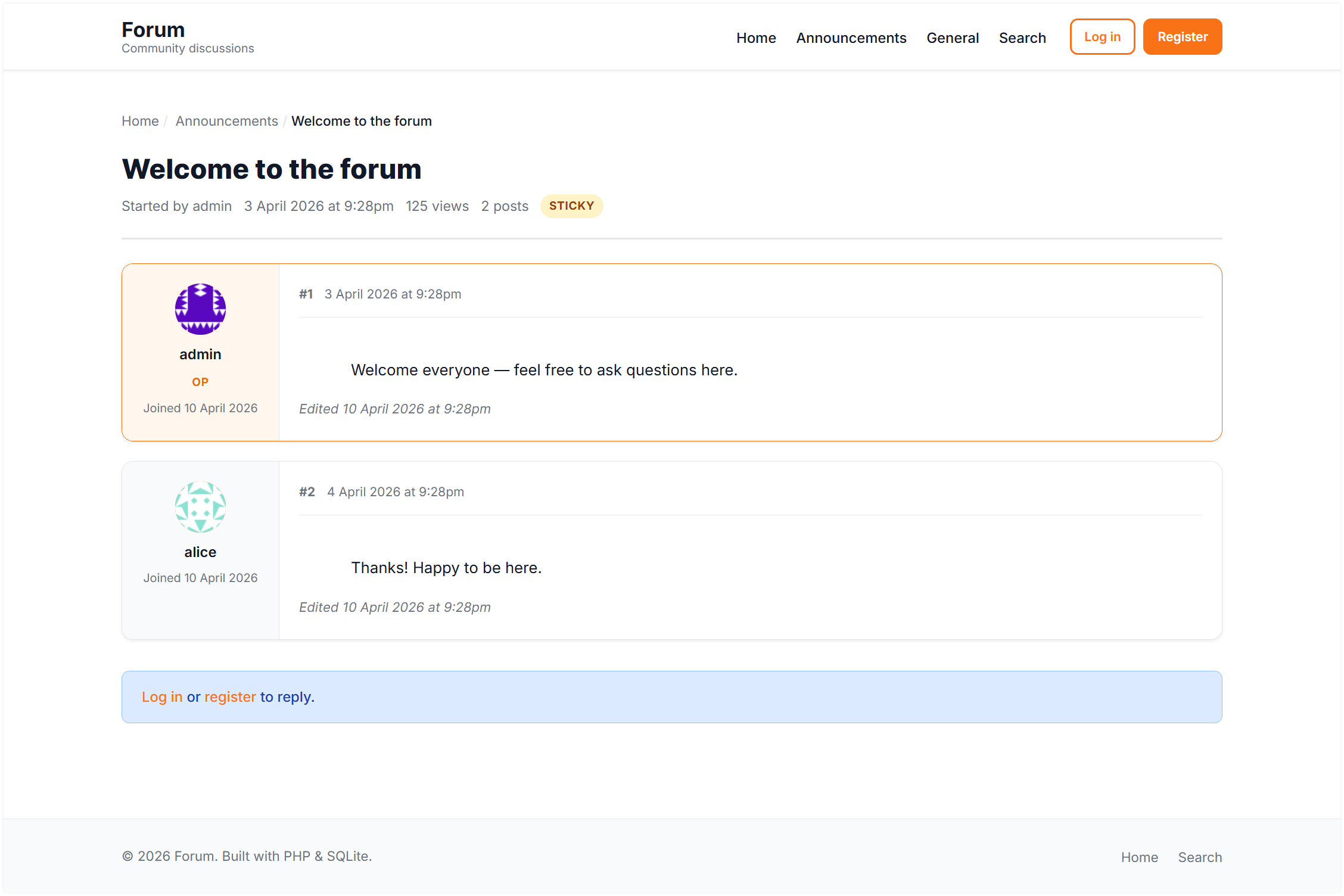 Forum screenshot 3